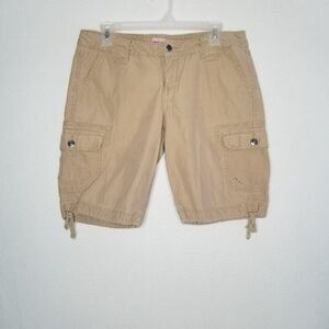 Duck head Jeans Bermuda Shorts Tan Khaki Drawstring Legs Size 9